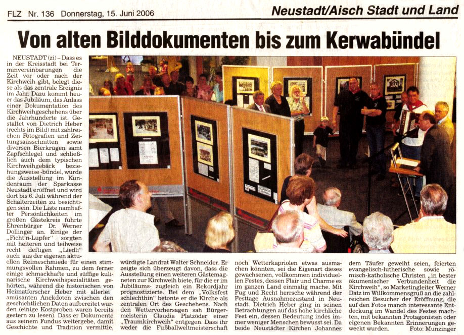 Fränkische Landeszeitung vom 15. Juni 2006